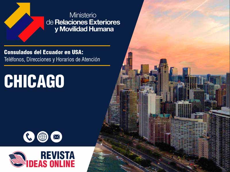 Consulado del Ecuador en Chicago IL - Telfonos, Direcciones y Horarios de Atencin