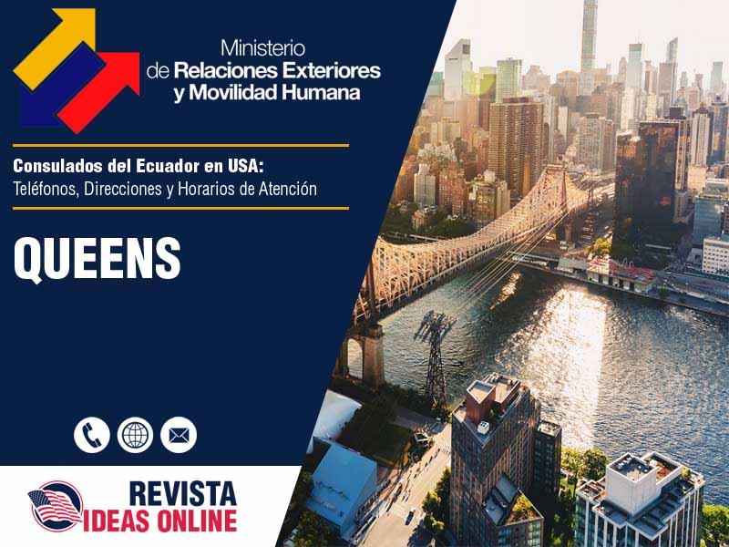 Consulado del Ecuador en Queens NY - Telfonos, Direcciones y Horarios de Atencin