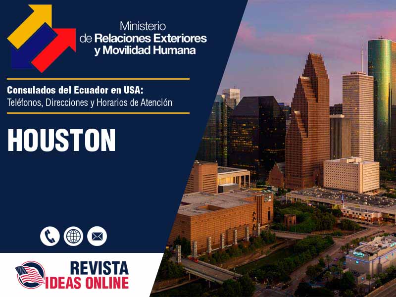 Consulado del Ecuador en Houston TX - Telfonos, Direcciones y Horarios de Atencin