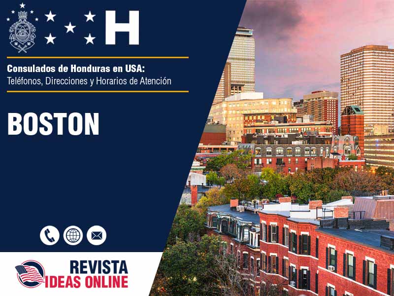 Consulado de Honduras en Boston MA - Telfonos, Direcciones y Horarios de Atencin