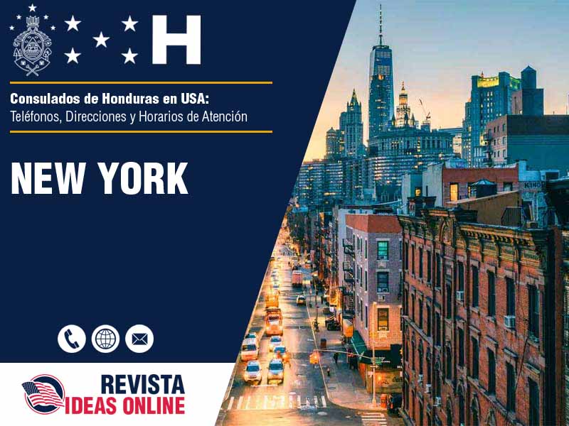 Consulado de Honduras en New York NY - Telfonos, Direcciones y Horarios de Atencin