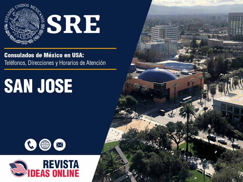 Consulado de Mxico en San Jose CA - Telfonos, Direcciones y Horarios de Atencin