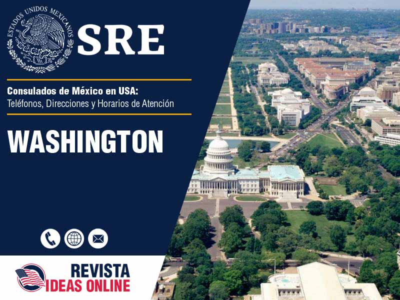 Consulado de Mxico en Washington DC - Telfonos, Direcciones y Horarios de Atencin