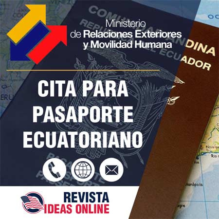 Agendar cita para pasaporte ecuatoriano en US